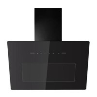 electriQ 60cm Angled Chimney Cooker Hood - Black