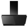 electriQ 60cm Angled Chimney Cooker Hood - Black