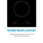 electriQ 30cm 2 Zone Plug In Ceramic Hob