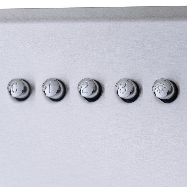 electriQ 72.5cm Canopy Cooker Hood - Stainless Steel
