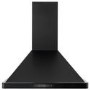 electriQ 60cm Traditional Chimney Hood with Touch Control - Black