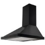electriQ 60cm Traditional Chimney Hood with Touch Control - Black