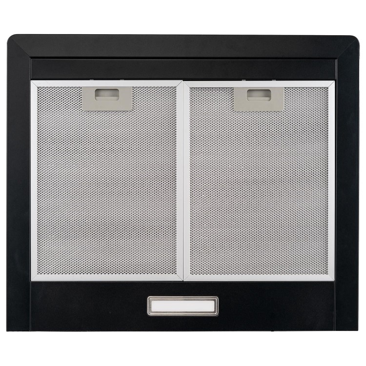 electriQ 60cm Traditional Chimney Hood with Touch Control - Black