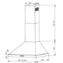 electriQ 60cm Traditional Chimney Hood with Touch Control - Black