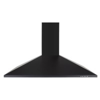 electriQ 90cm Black Chimney Cooker Hood Extractor - 5 Year warranty