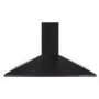 electriQ 90cm Black Chimney Cooker Hood Extractor - 5 Year warranty