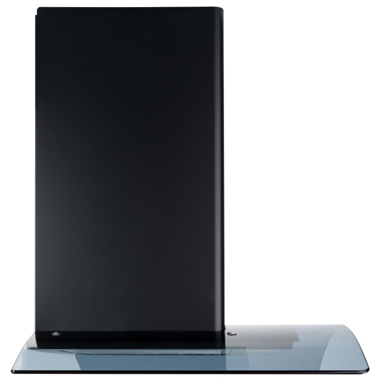electriQ 70cm Curved Glass Chimney Cooker Hood - Black