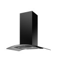 eiQCURVISL90BL electriQ 90cm Curved Glass Island Cooker Hood - Black
