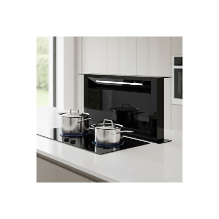 electriQ 60cm Downdraft Cooker Hood - Black