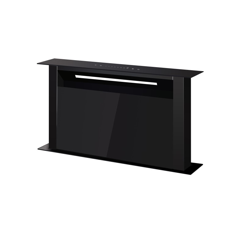 electriQ 60cm Downdraft Cooker Hood - Black