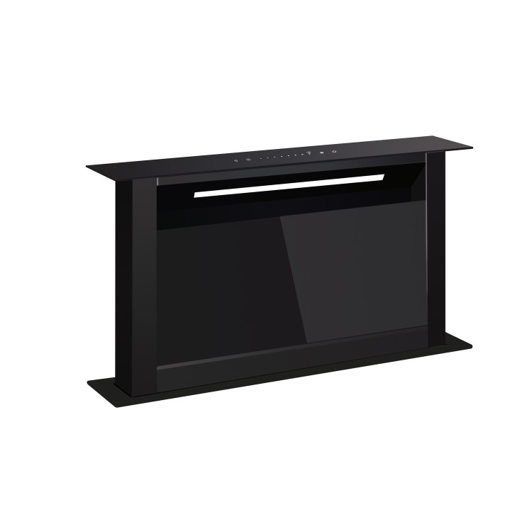 electriQ 60cm Downdraft Cooker Hood - Black