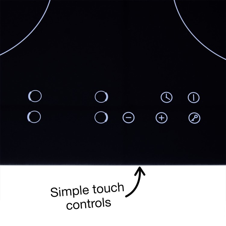 electriQ 60cm Induction 13amp Plug-in Touch Control Hob 