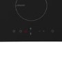 electriQ 30cm Domino Two Zone Induction Hob Black - Plug in and go ! 