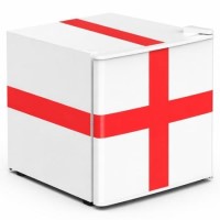 electriQ 48 Litre Drinks Fridge – England Flag Design