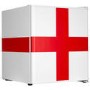 GRADE A1 - electriQ 48 Litre Drinks Fridge – England Flag Design