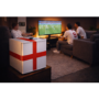 electriQ 48 Litre Drinks Fridge – England Flag Design