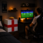 electriQ 48 Litre Drinks Fridge – England Flag Design