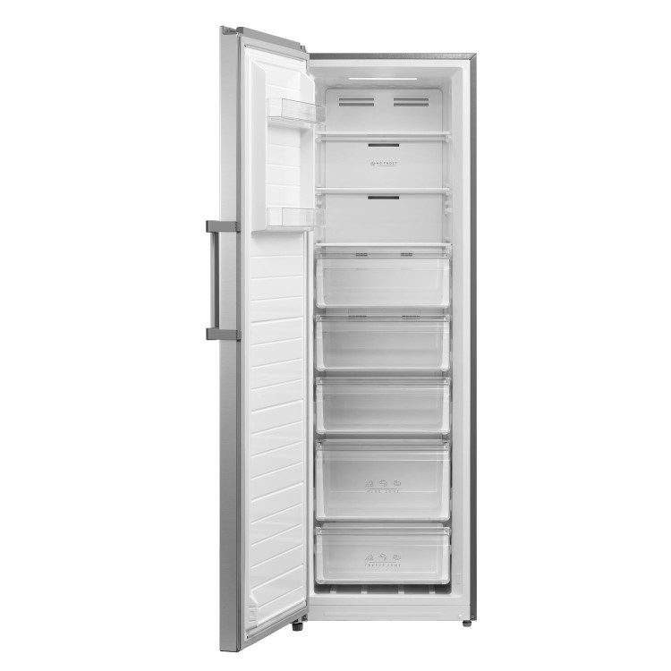 electriQ 272 Litre Frost Free Freestanding Freezer - Inox
