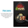 Refurbished electriQ eiQIND60FLEX 60cm 4 Zone Induction Hob with Flex Zone Black
