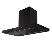 electriQ 90cm Slimline Island Hood – Black
