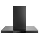 A2/eiQISLANDSLIMBK Refurbished electriQ eiQISLANDSLIMBK 90cm Island Hood with Hob to Hood Connection Black