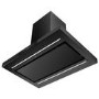 Refurbished electriQ eiQISLANDSLIMBK 90cm Island Hood with Hob to Hood Connection Black