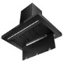Refurbished electriQ eiQISLANDSLIMBK 90cm Island Hood with Hob to Hood Connection Black