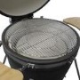 Boss Grill King Egg - 27 Inch Ceramic Kamado Style Charcoal Smoker BBQ Grill