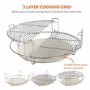 Boss Grill King Egg - 27 Inch Ceramic Kamado Style Charcoal Smoker BBQ Grill