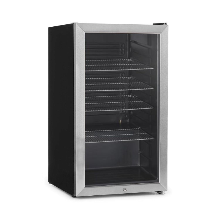 Refurbished electriQ eiQLDFSS 98 Litre Drinks Fridge Stainless Steel