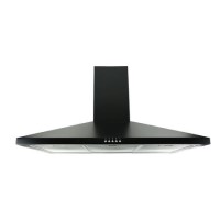 electriQ 90cm Traditional Chimney Cooker Hood in Black - 5 Year warranty