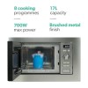 electriQ 17L 700W Stainless Steel Built-In Cupboard Microwave