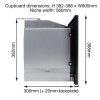 electriQ 17L 700W Stainless Steel Built-In Cupboard Microwave