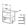 electriQ 17L 700W Stainless Steel Built-In Cupboard Microwave