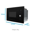 electriQ 25L 900W Built-in Digital Microwave - Black