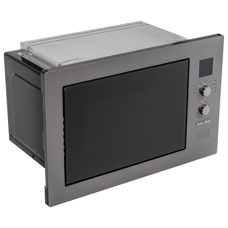 Refurbished electriQ eiQMOBISOLO25DI Built In 25L 900W Microwave Dark Inox
