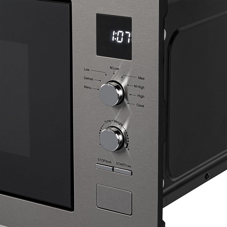 Refurbished electriQ eiQMOBISOLO25DI Built In 25L 900W Microwave Dark Inox
