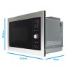 electriQ 25L 900W Built-in Digital Microwave - Stainless Steel