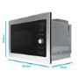 Refurbished electriQ eiQMOBISOLO25 Built In 25L 900W Digital Microwave Stainless Steel