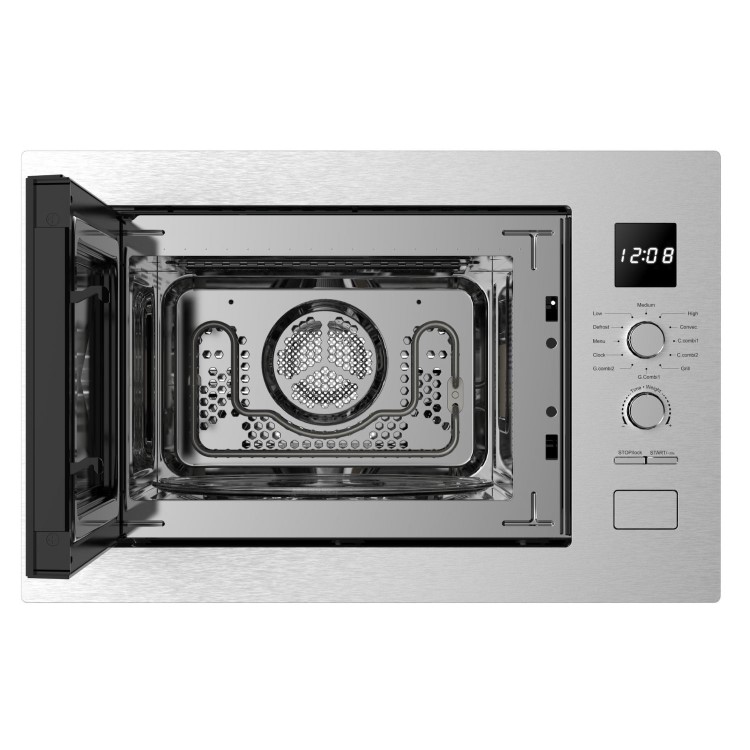 electriQ 25L Built-in Combi Microwave Oven with Grill - Stainless Steel