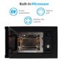 Refurbished electriQ eiQMOGBI20BLACK Built In 20L with Grill 800W Microwave Black