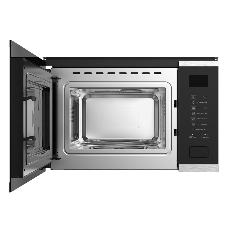 electriQ 25L Built-In Microwave with Grill - Stainless Steel