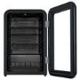 Refurbished electriQ eiQRETRO115DFBLK 115 Litre Drinks Fridge