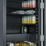 Refurbished electriQ eiQRETRO115DFBLK 115 Litre Drinks Fridge