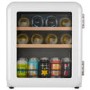 electriQ 48 Litre Retro Drinks Fridge - White