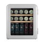 electriQ 48 Litre Retro Drinks Fridge - White