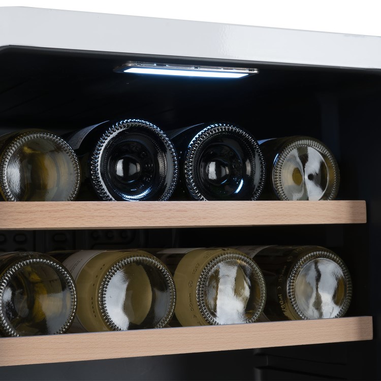 electriQ 48 Litre Retro Drinks Fridge - White