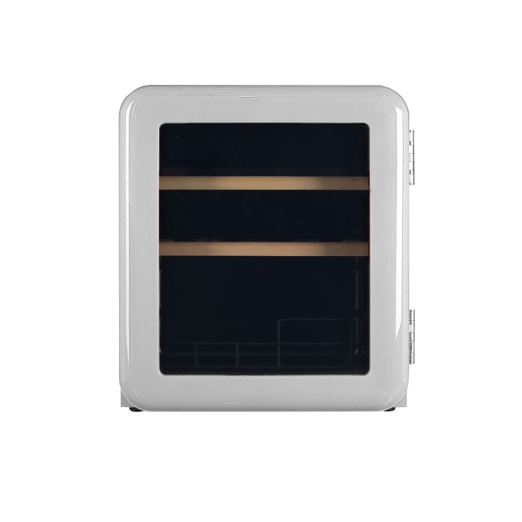 electriQ 48 Litre Retro Drinks Fridge - White