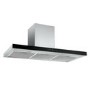 electriQ 100cm Slimline Chimney Cooker Hood - Stainless Steel