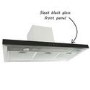 electriQ 100cm Slimline Chimney Cooker Hood - Stainless Steel